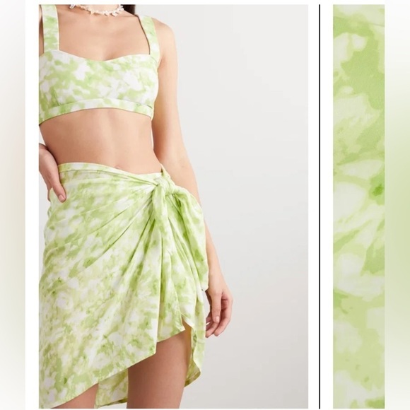 Faithfull the Brand NWT Tie Dye Pareo XS/S Sarong Wrap Cover-up Tie Dye Vacation - Picture 10 of 12